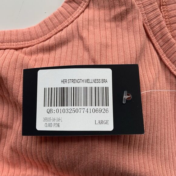 NWT Darc Sport Womens Limited “HER STRENGTH WELLNESS BRA” Cloud Pink Size L - Picture 4 of 10